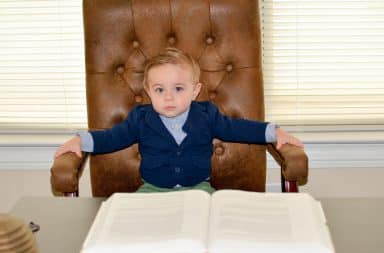 child in the office