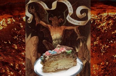a slice of cake for satan