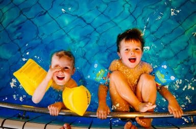 kids in the pool
