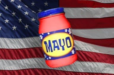 red mayo flag yum yum