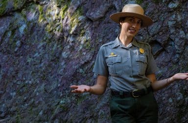 park ranger in nature