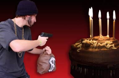 cake and robbery