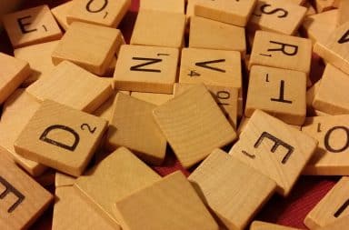 scrabble tiles that beloved word game