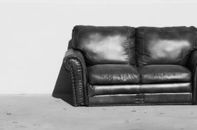 sofa black and white