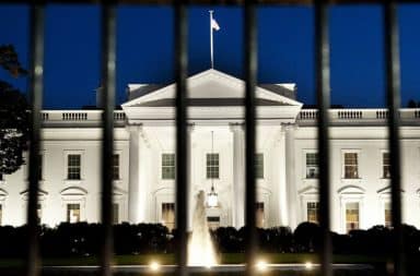 White House fence bars around perimeter